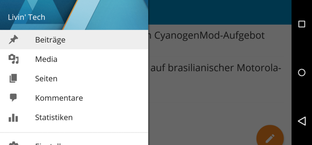 Neue WordPress-Version für Android im Material Design Neue WordPress-Version für Android im Material Design